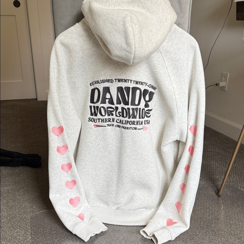 Dandy Worldwide Oversized Heart On My Sleeve Hoodie
